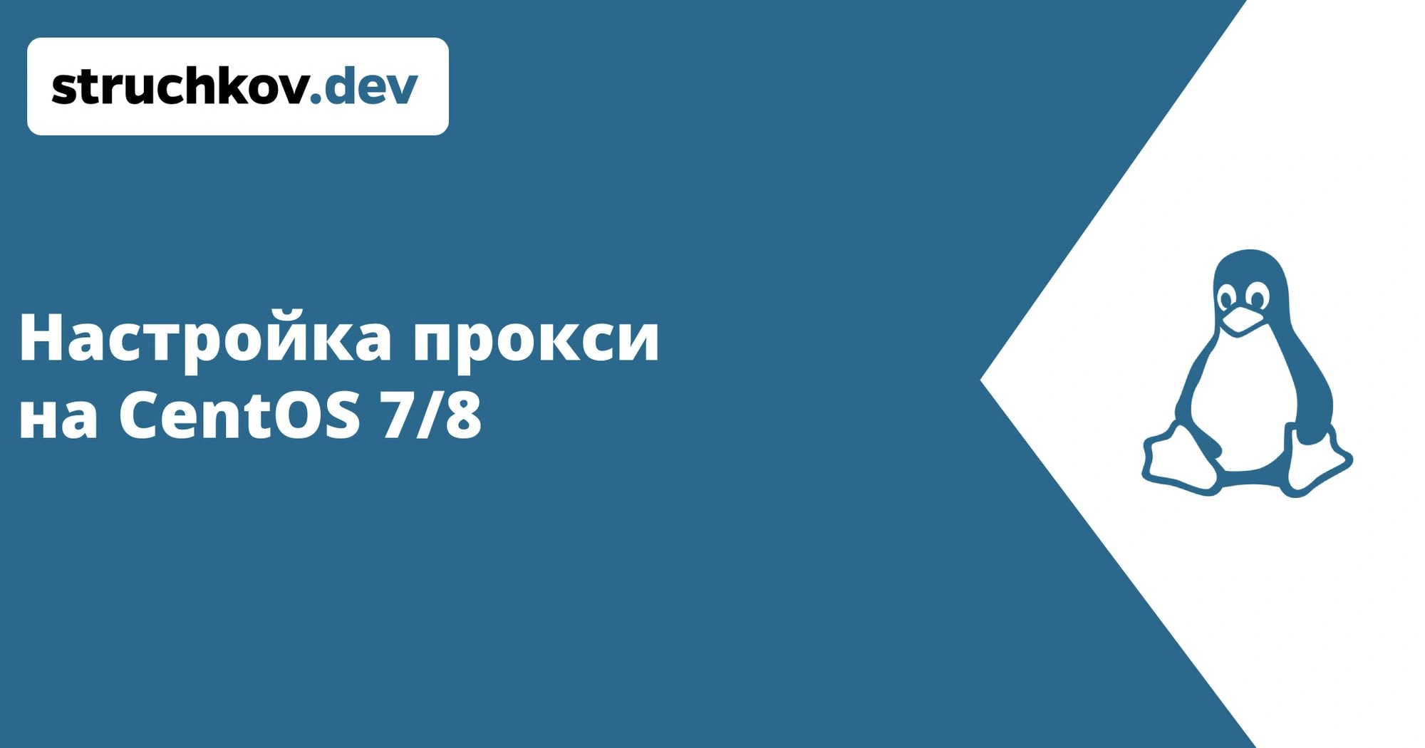 Настройка прокси на CentOS 7/8